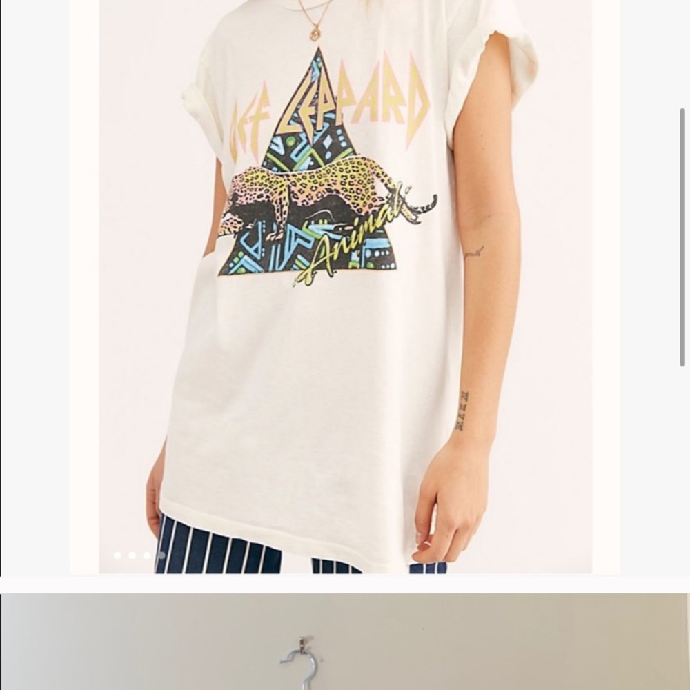 Daydreamer for Free People Def Leppard tee